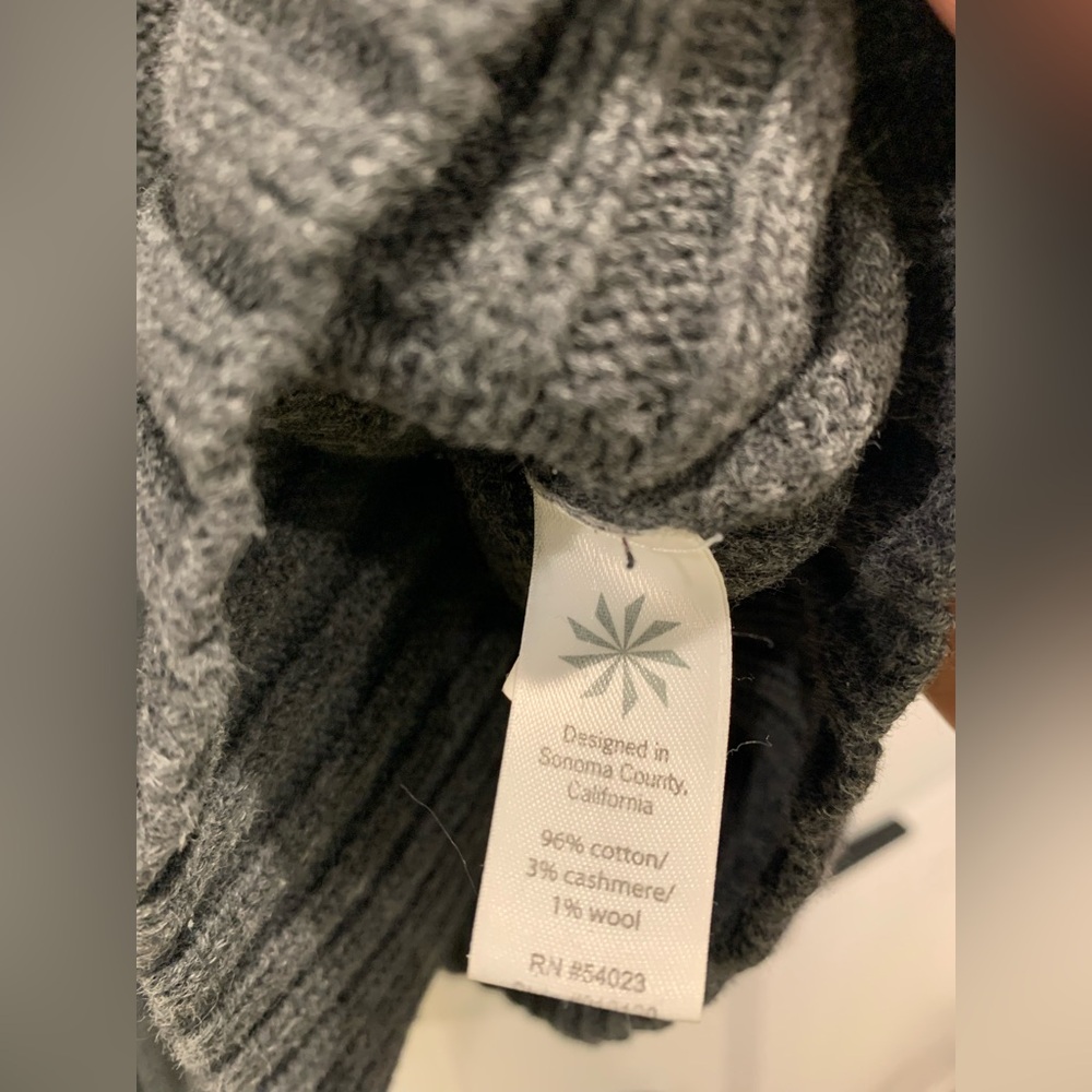 Athleta Tisby cowl neck wool+ cashmere blend minimalist‎ casual winter size Med - Picture 4 of 5